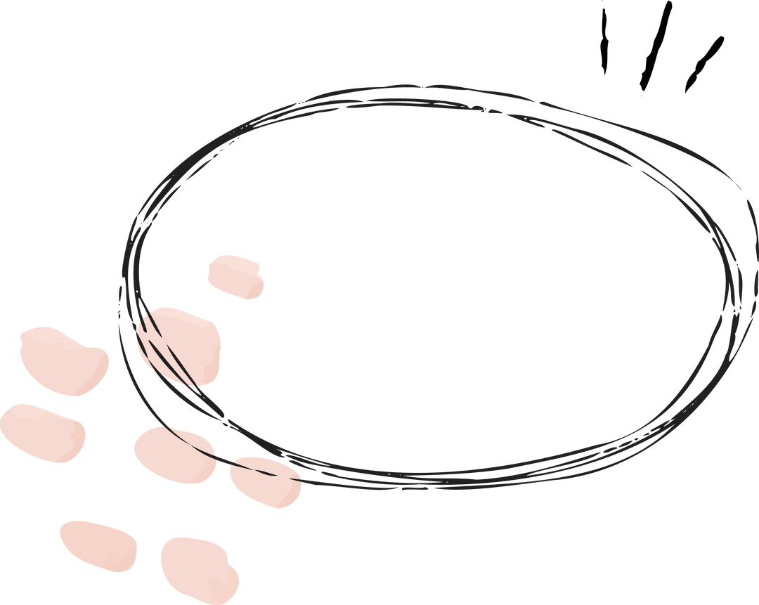 Minimalist Sketch Speech Bubble Transparent Design