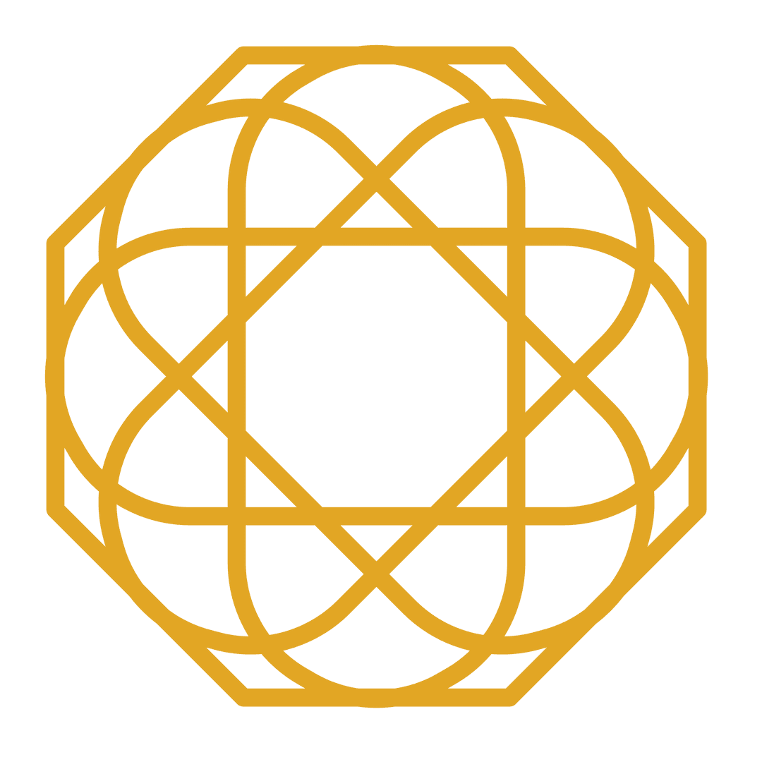abstract geometric octagonal design with curved lines on transparent - Download Free Stock Images Pikwizard.com