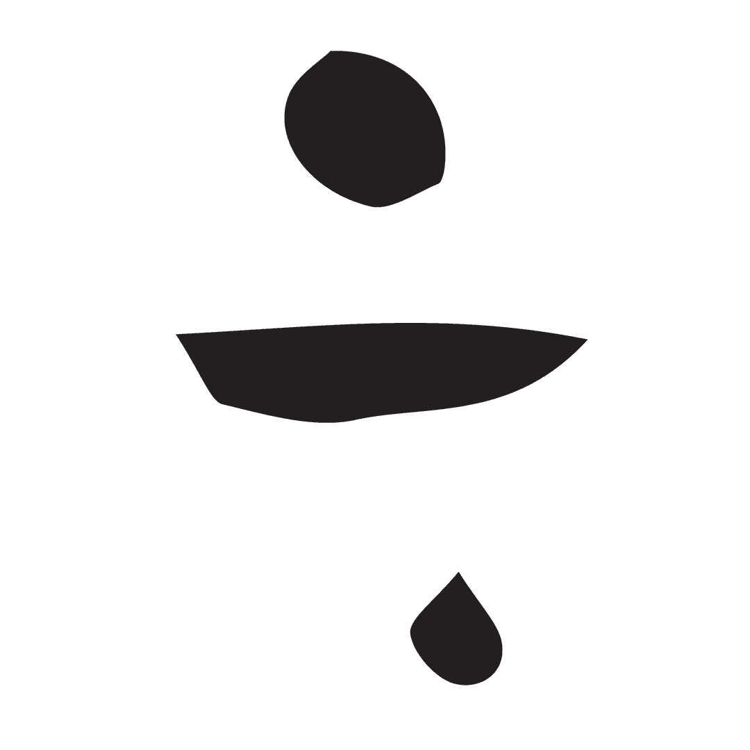 Abstract Black Shapes on Transparent Background for Creative Design