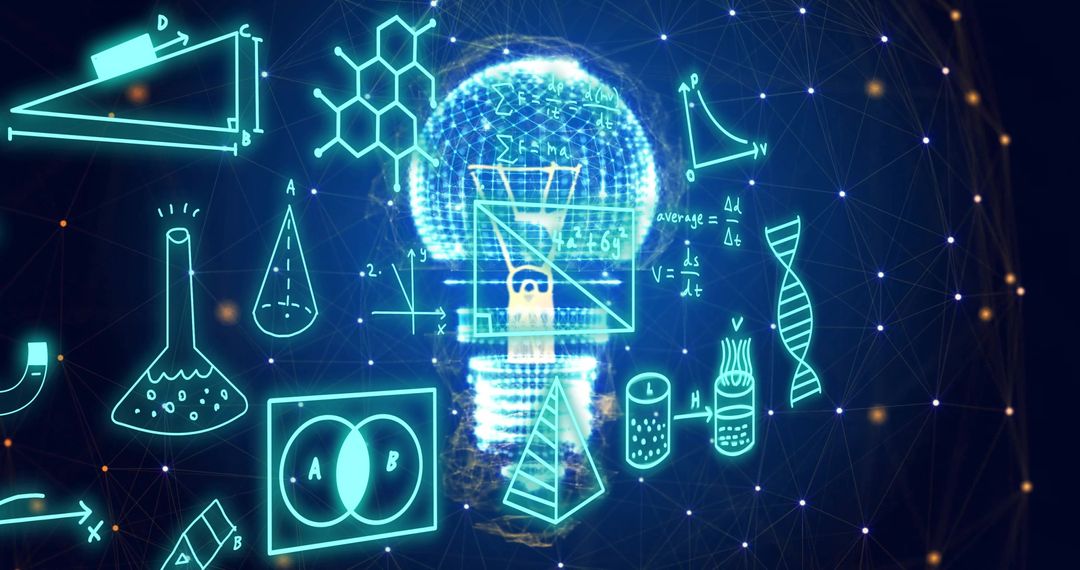 Innovative Scientific Concepts with Network and Math Icons