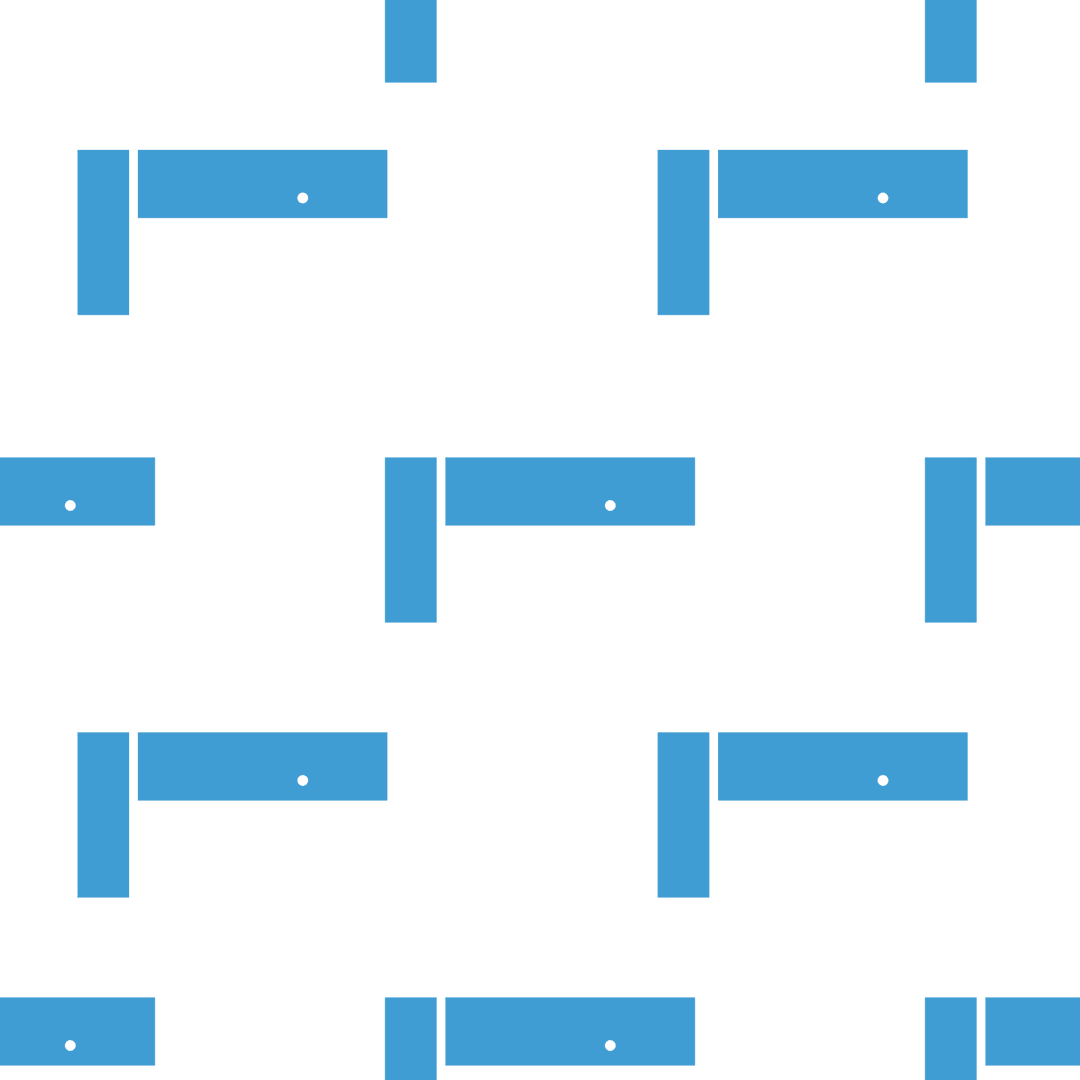 Transparent Background Blue Ruler Icon Seamless Pattern