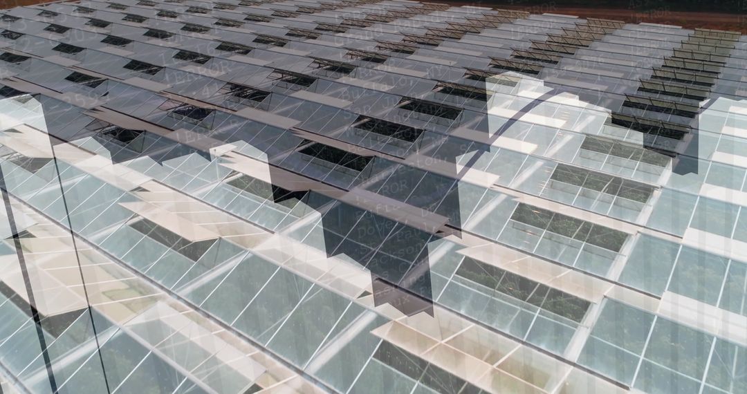 Modern Rooftop Framework with Geometric Glass and Metal Design