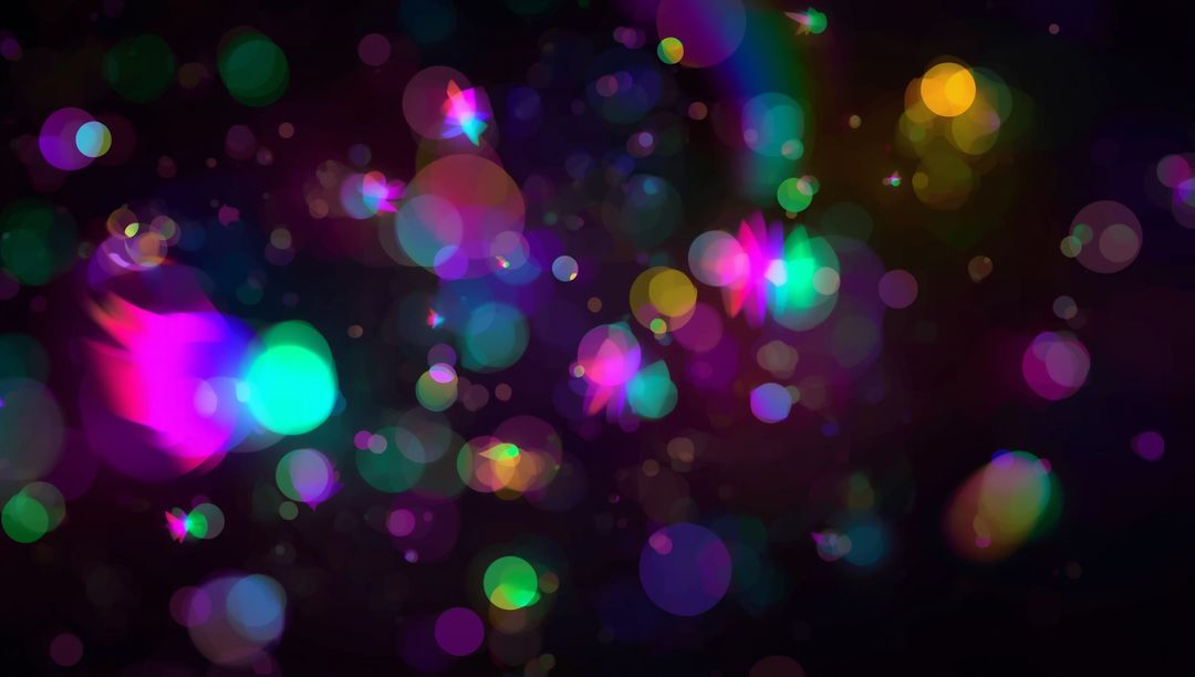 Vibrant Luminescent Bokeh with Starburst Flares