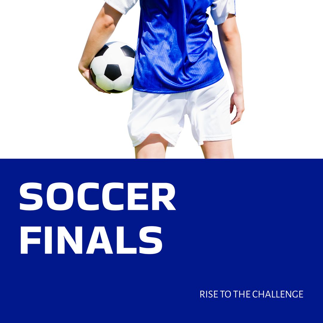 Dynamic Soccer Finals Promotion with Motivational Message - Download Free Stock Templates Pikwizard.com