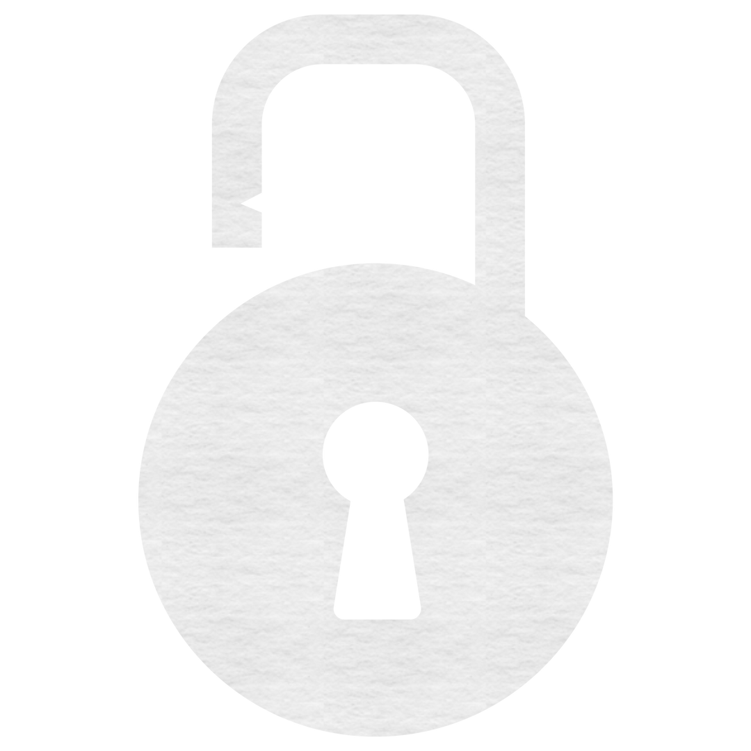 White Transparent Paper Padlock Symbol Image with Unlocked Keyhole - Download Free Stock Images Pikwizard.com