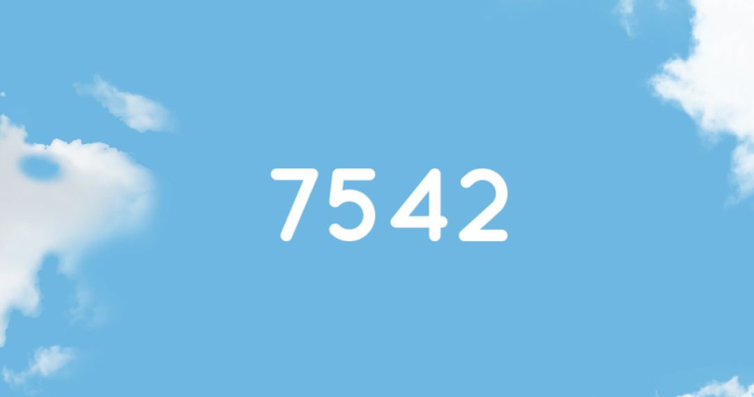 Number Representation in Cloudy Sky Background