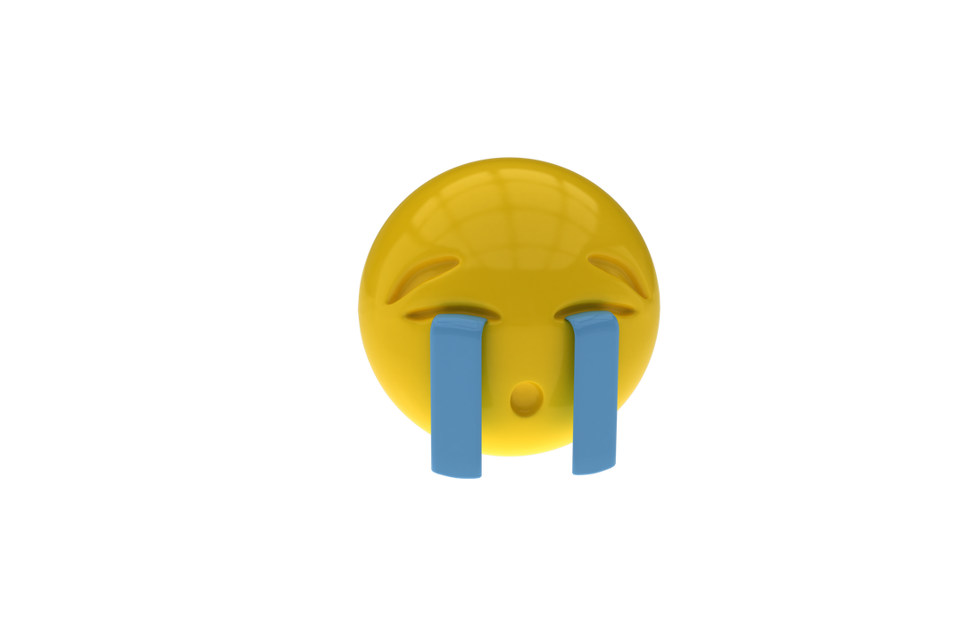 3D Transparent Tearful Crying Smiley Face Emoji - Download Free Stock Images Pikwizard.com