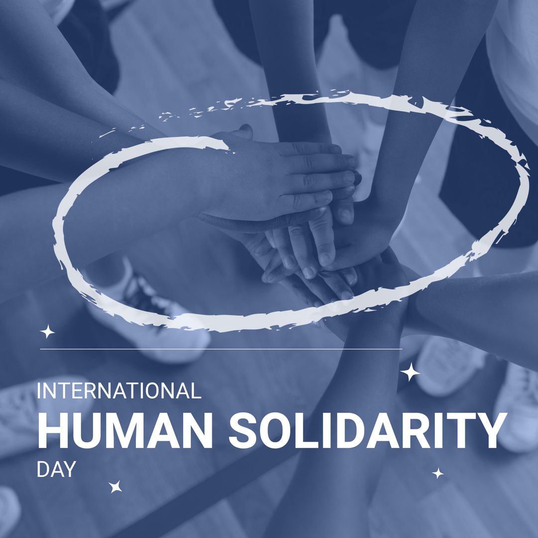 Children Stacking Hands for International Human Solidarity Day