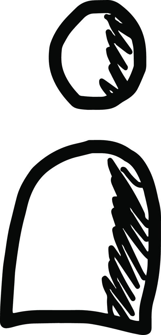 Minimal Transparent Human Representation with Circles