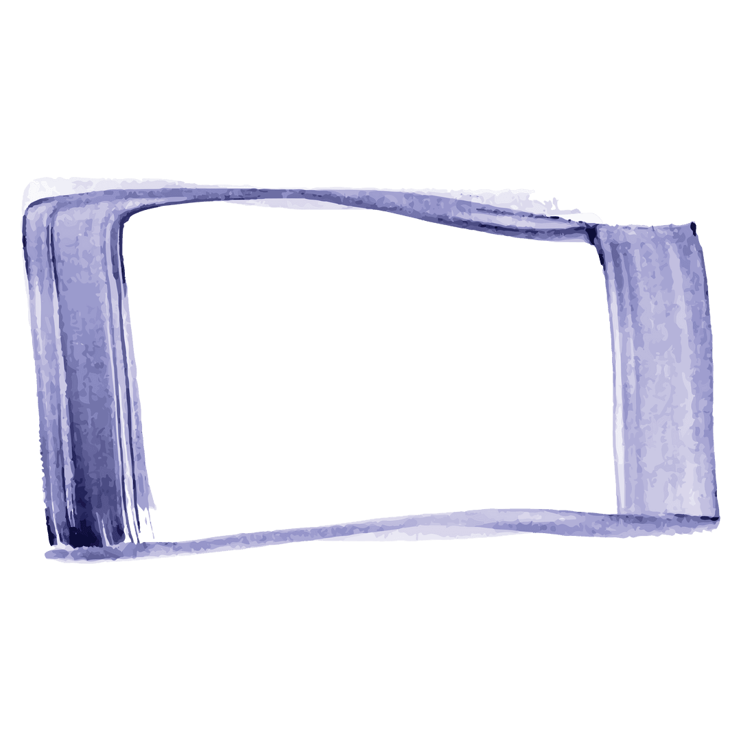 Abstract Purple Brush Stroke Transparent Background Template