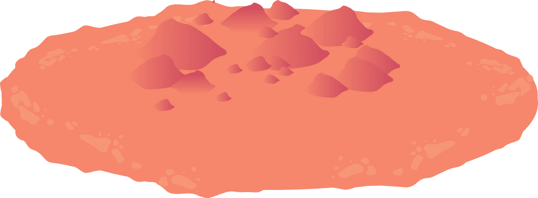 Stylized Rock Formation with Transparent Background for Fantasy Design