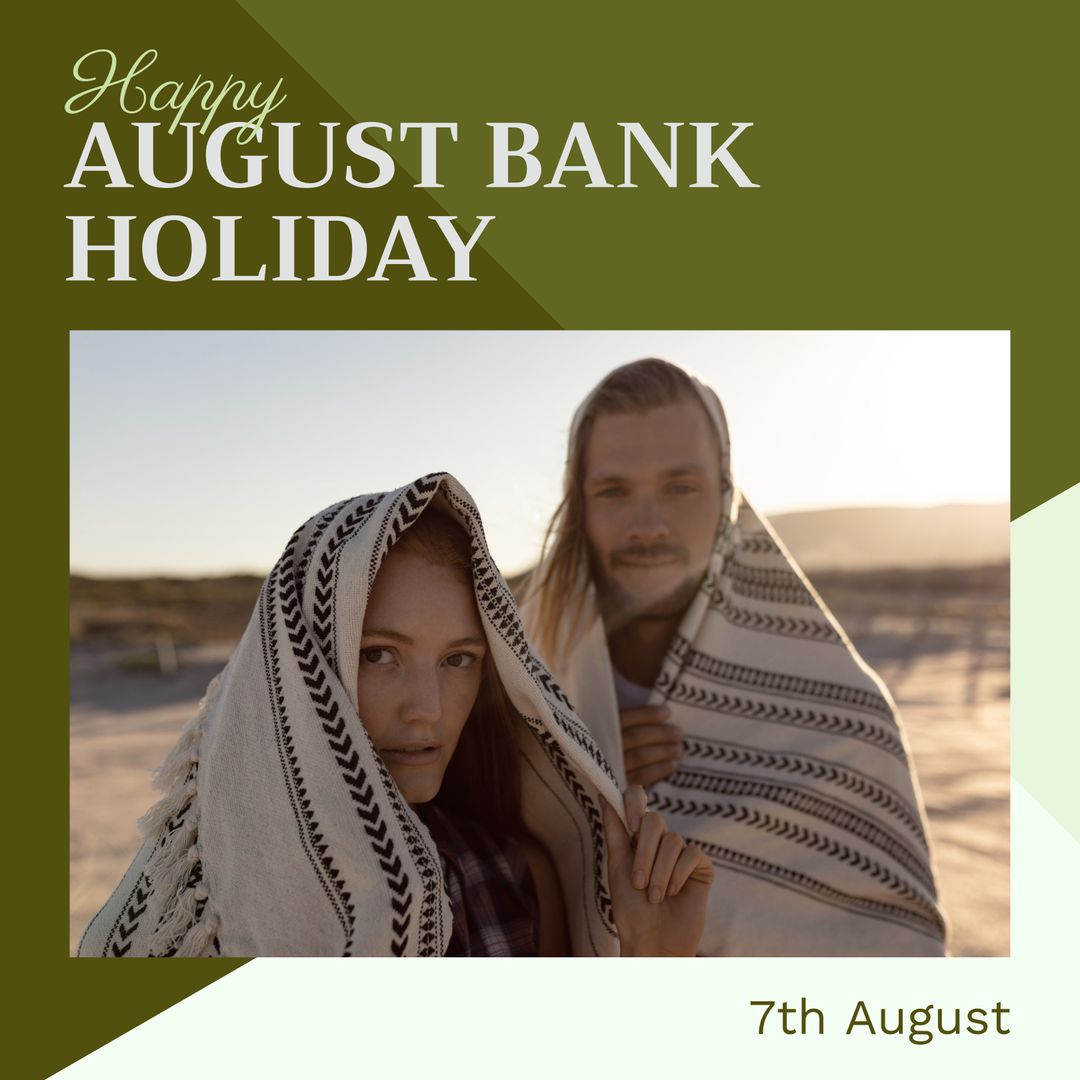 Couple Enjoying Beach Day on August Bank Holiday