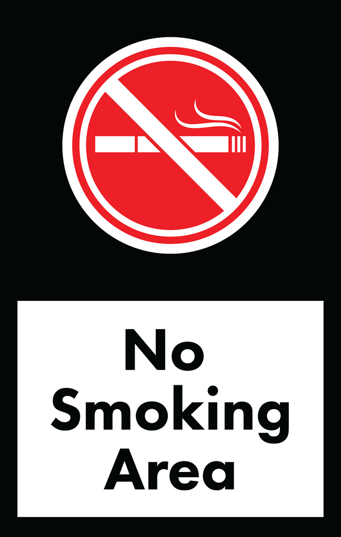 Transparent No Smoking Sign Icon on Black Background, Prohibition Symbol - Download Free Stock Images Pikwizard.com