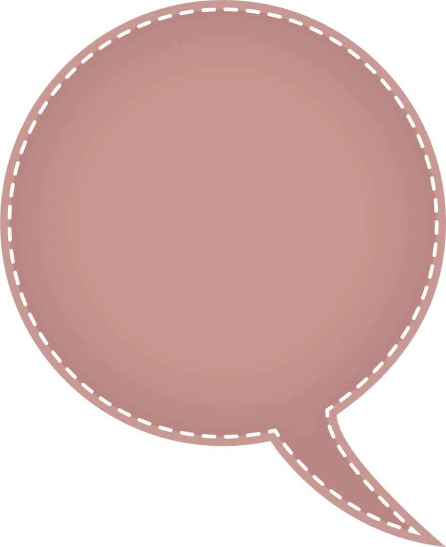Transparent Blank Speech Bubble for Digital Conversations