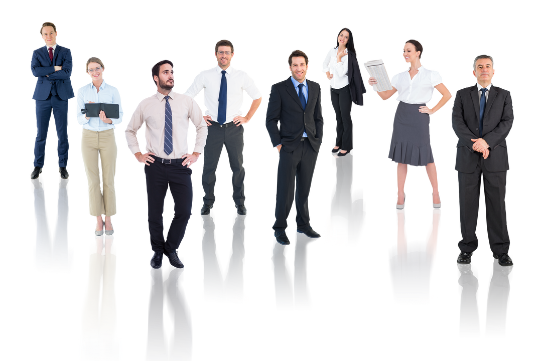 Diverse Business Professionals in Formal Attire on Transparent Background - Download Free Stock Images Pikwizard.com