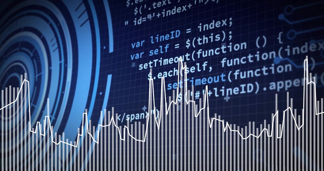 Displaying Time-Series Analytics Waveform Over JavaScript Code with Futuristic Radar
