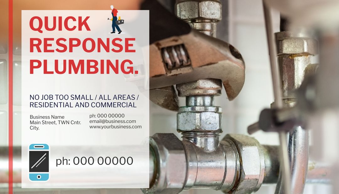 Quick Response Plumbing Services: Residential and Commercial Repairs - Download Free Stock Templates Pikwizard.com