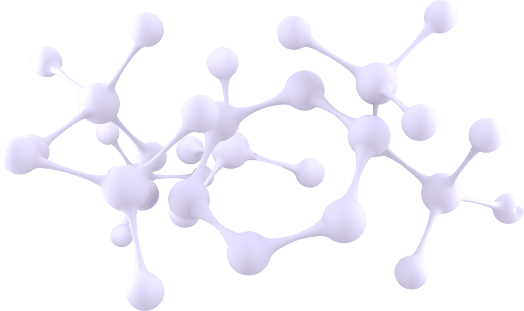 Transparent Molecular Model Demonstrating Atomic Connections