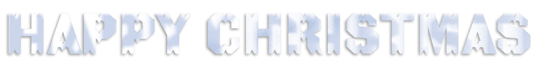 Transparent Festive Happy Christmas Text Graphic Banner