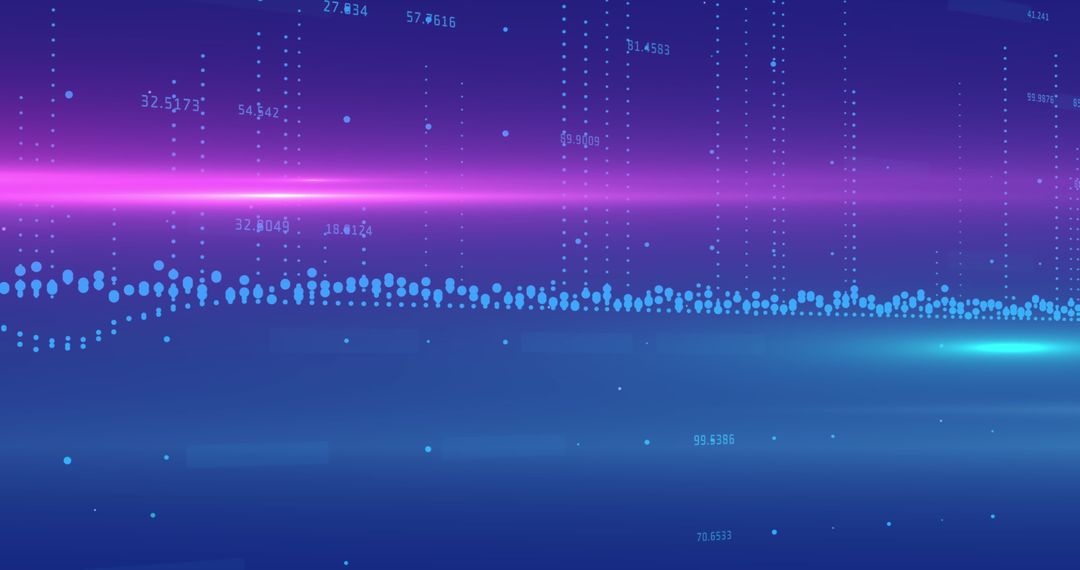 Futuristic Data Analytics Over Digital Interface Background