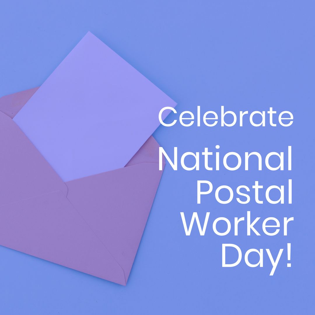 Celebrating National Postal Worker Day with Envelope and Note