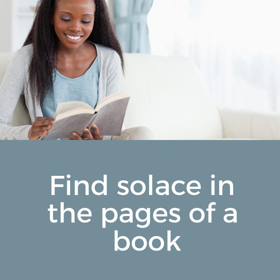 African American Woman Finding Solace Reading Book at Home Download Free Template from Pikwizard