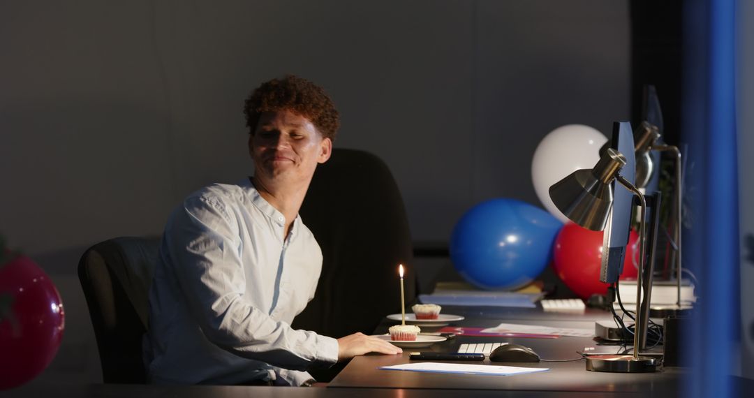 Office Birthday Bustle with Joy and Reflection