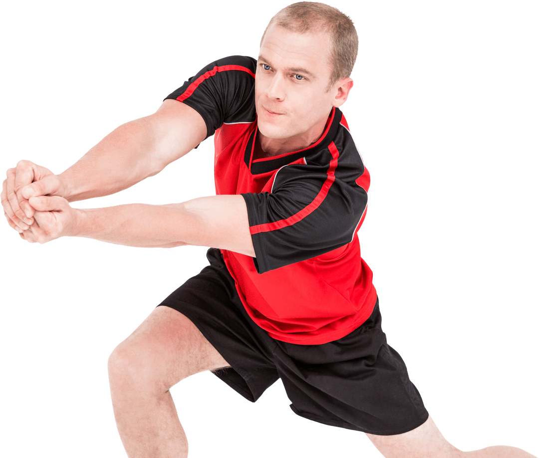 Transparent Background Volleyball Player Action Pose