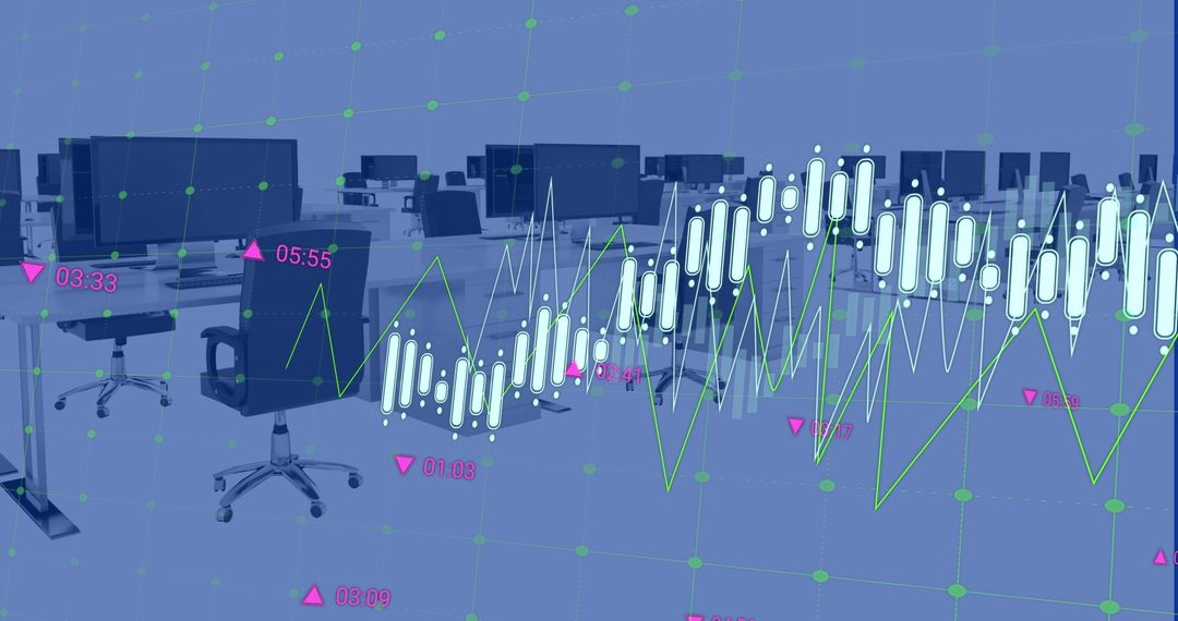 Data Analytics Interface with Virtual Graphs in Modern Office