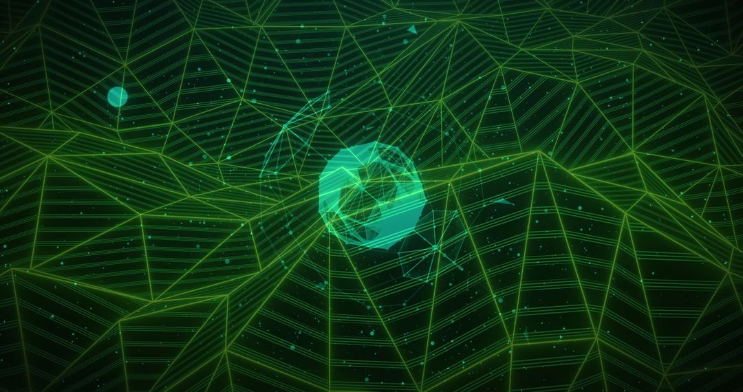 Digital Globe with Technological Connections Overlay