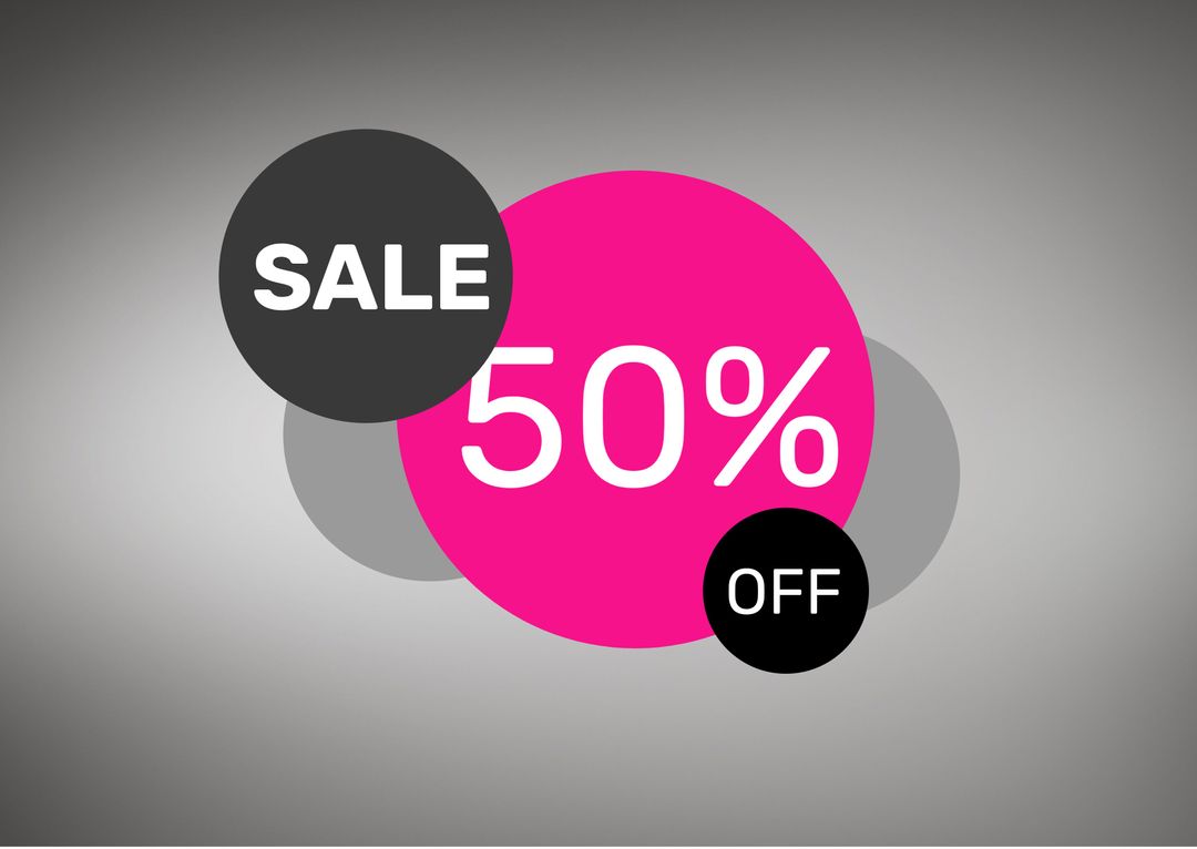 Bold 50% Off Promotional Discount Banner Design