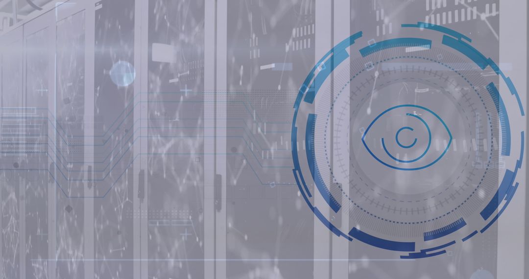 Retina Scanner and Network in Modern Server Room
