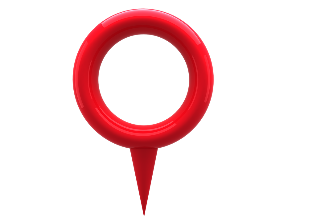 Transparent Red Navigation Pointer Icon for Mapping Apps and Interfaces - Download Free Stock Images Pikwizard.com