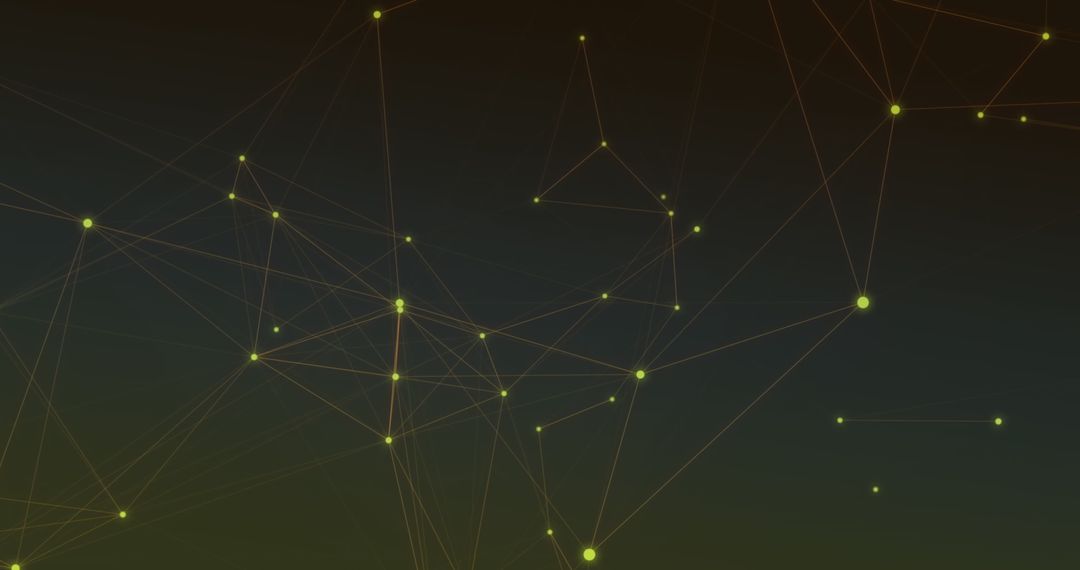 Abstract Network of Glowing Invisible Connections