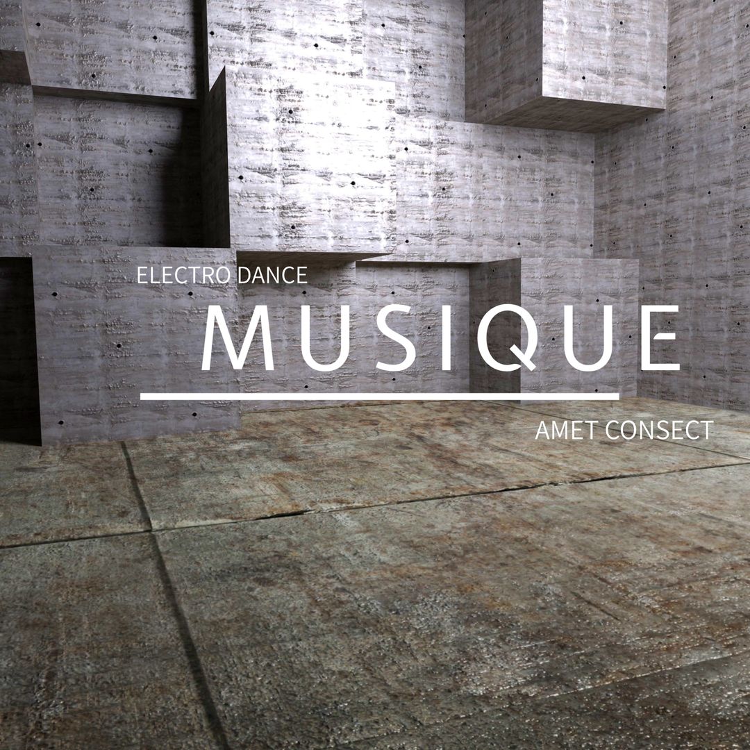 Concrete Geometric Design for Modern Music Event Promotion