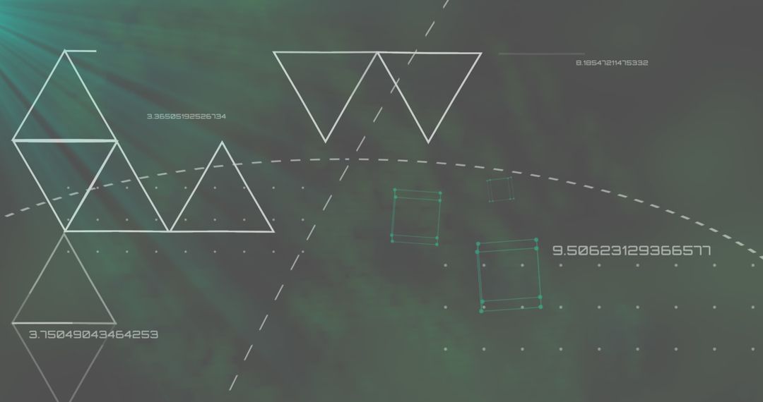 Abstract Digital Design with Geometric Patterns and Connections