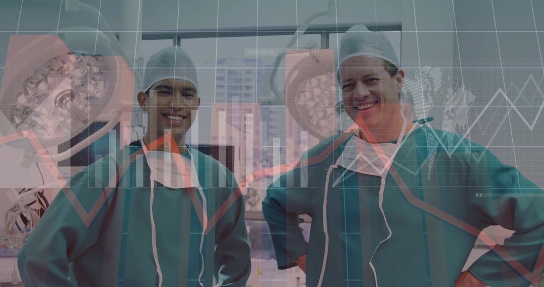 Surgeons in Action with Modern Data Overlays in Operating Room