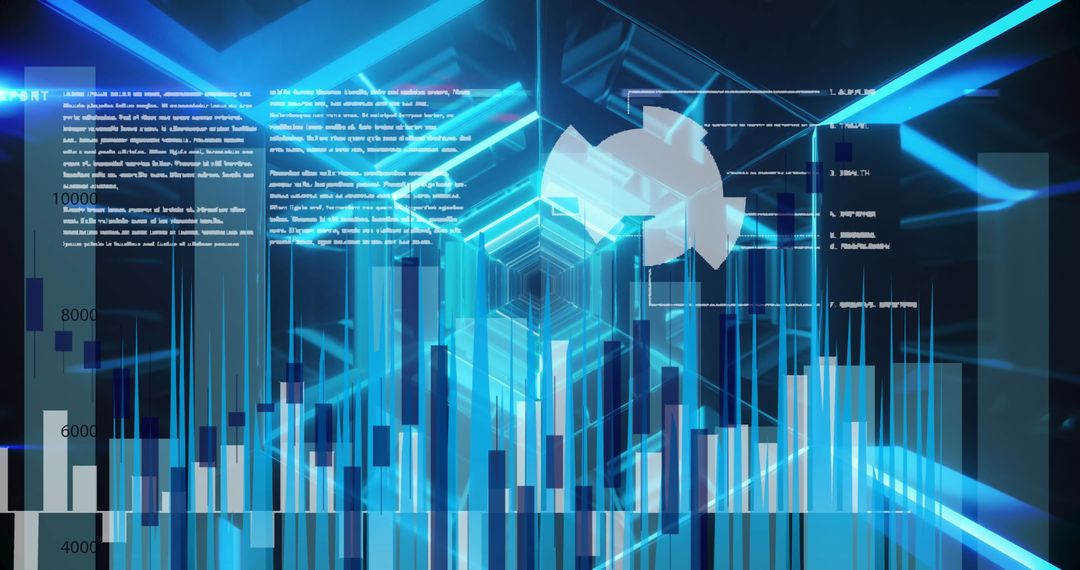 Abstract Futuristic Data and Communication Theme