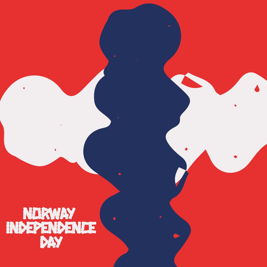 Abstract Norway Independence Day Celebration Design