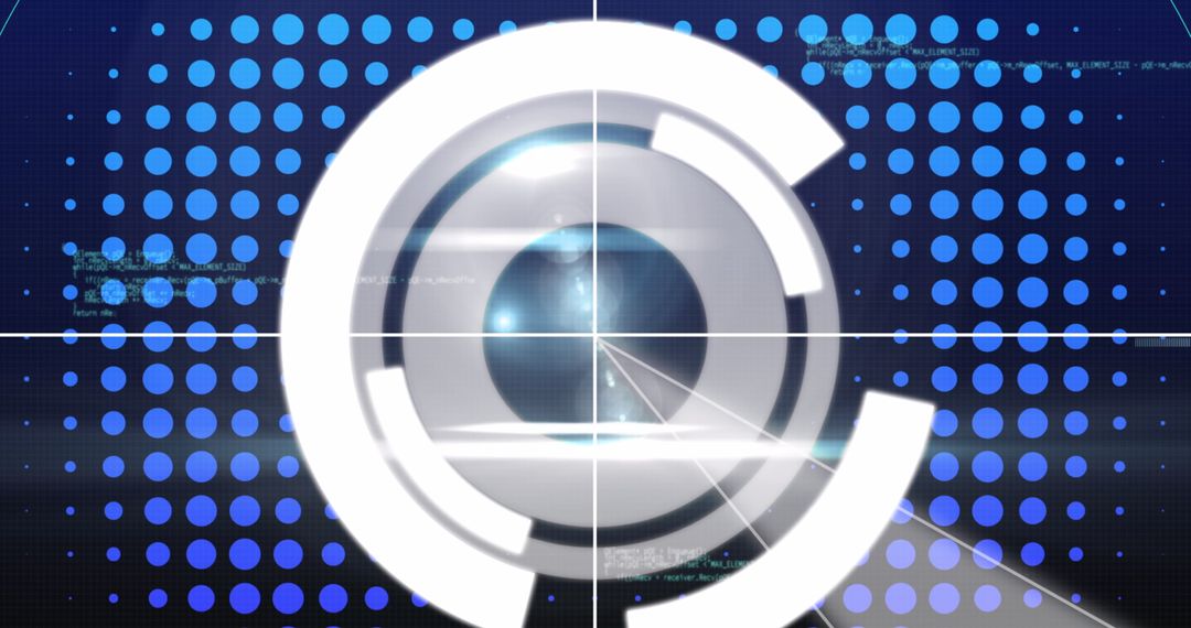 Futuristic Digital Scope Scanning Data Interface Concept