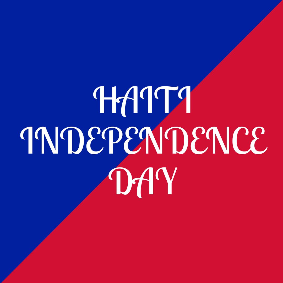 Haiti Independence Day Celebration with National Colors