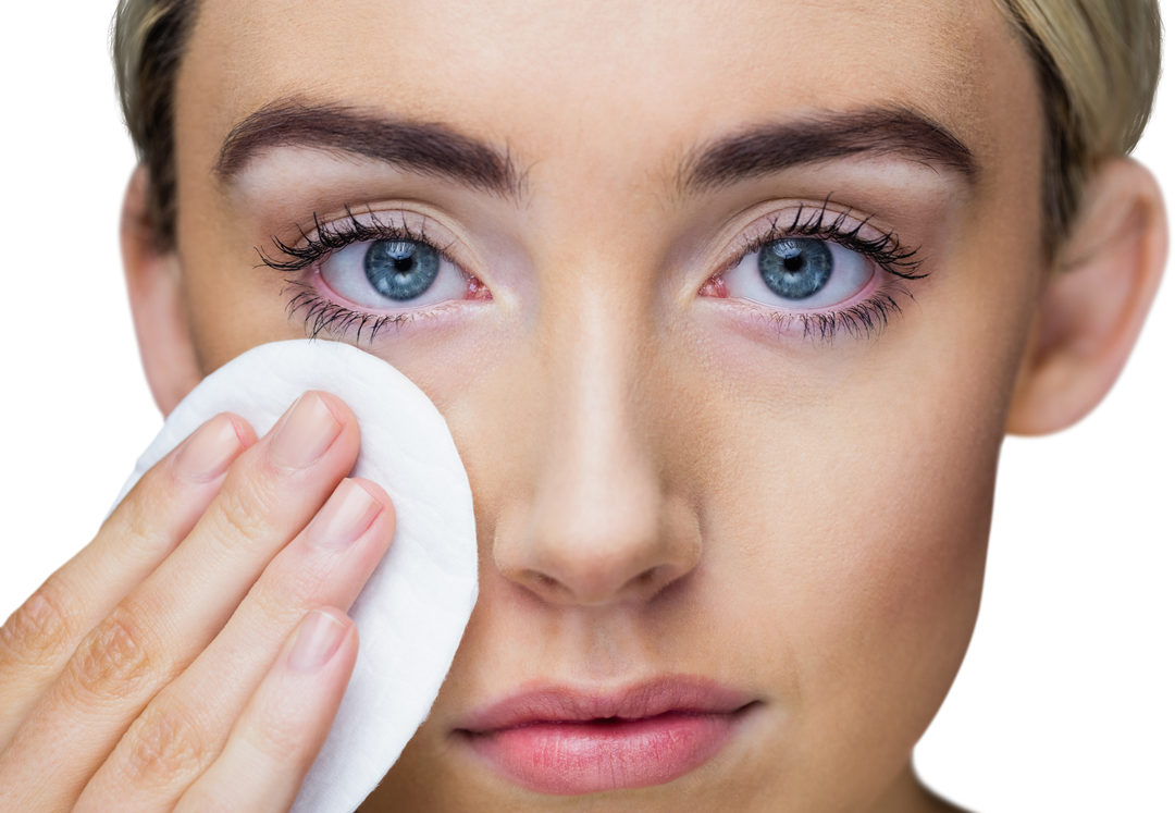 Closeup Transparent Portrait of Woman Applying Makeup Powder - Download Free Stock Images Pikwizard.com