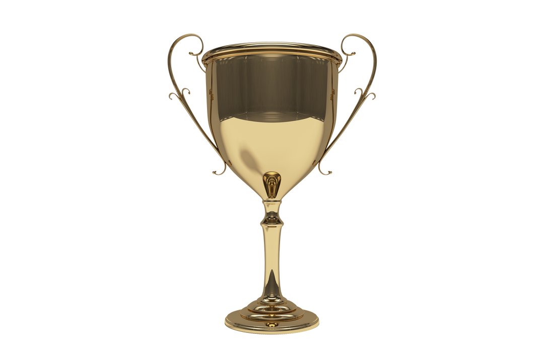 Golden Trophy Cup Vector on Transparent Background for Sports Awards - Download Free Stock Images Pikwizard.com