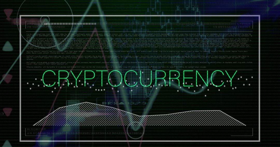 Cryptocurrency Trends and Data Visualization Concept