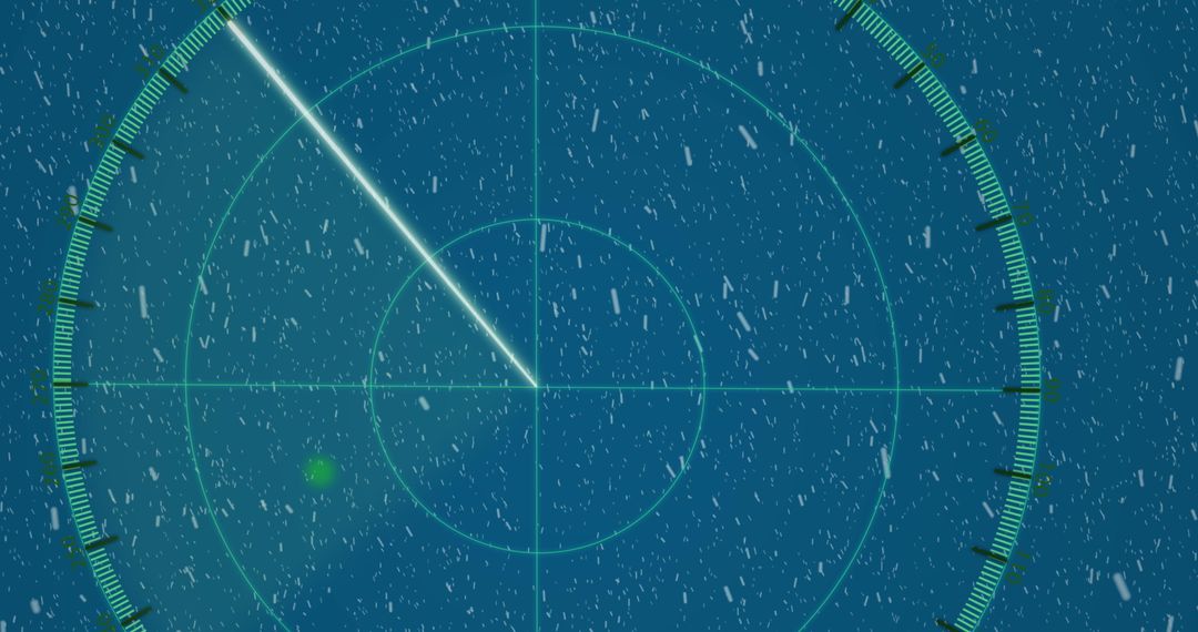 Radar Sensor Scanning Snowstorm in Digital Interface