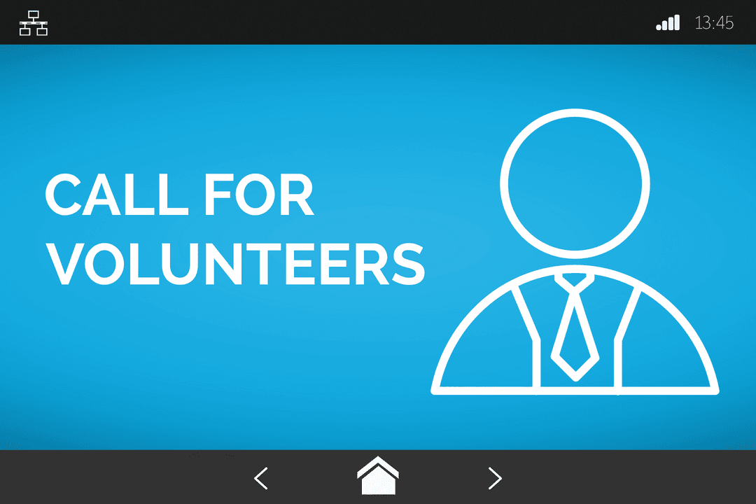 Digital Illustration Call for Volunteers Transparent Background
