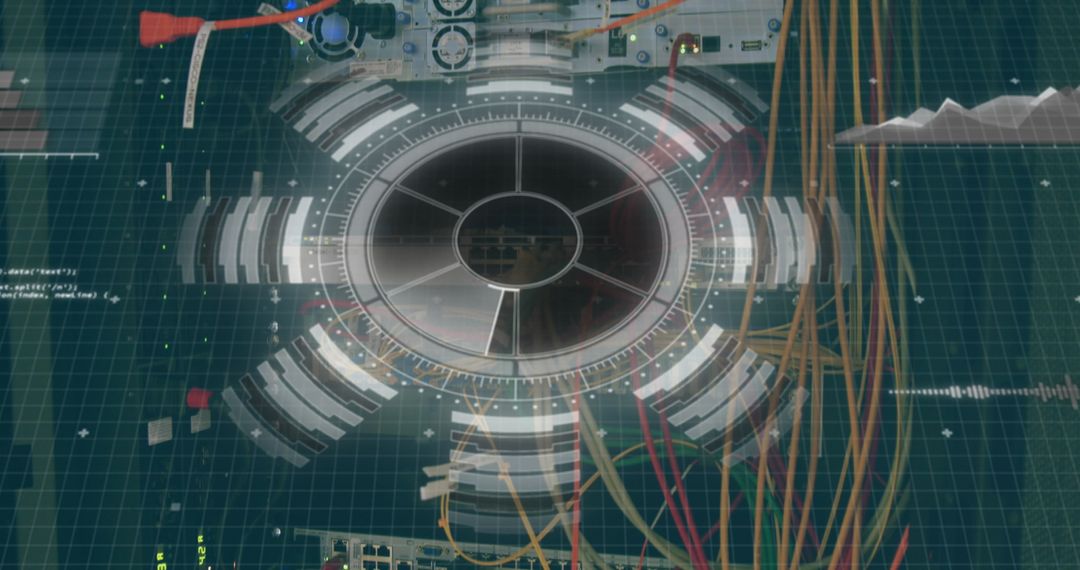 High-Tech Digital Interface Over Data Center