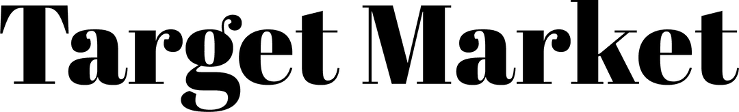 Transparent Target Market Text Illustration on PNG