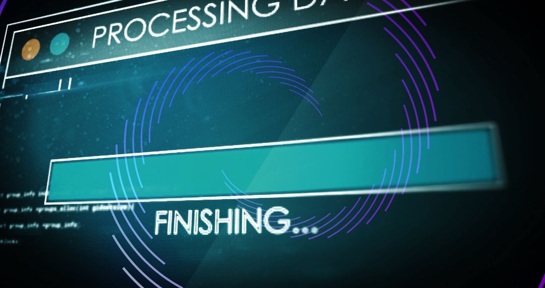 Digital Data Processing with Loading Bar - Free Images, Stock Photos and Pictures on Pikwizard.com