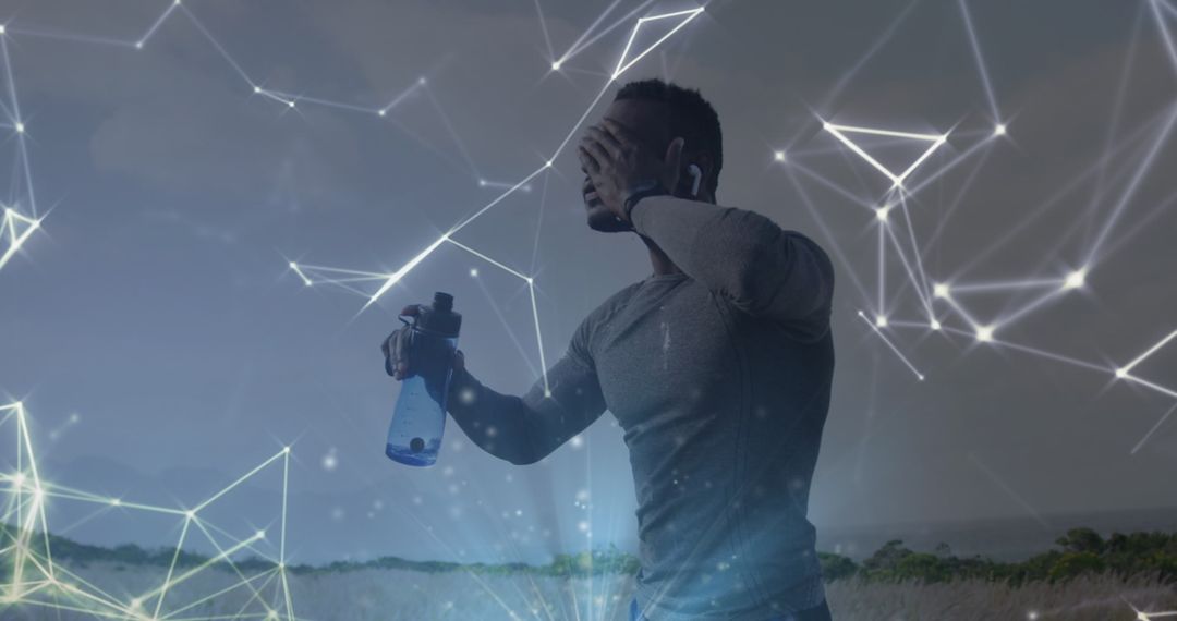 Fitness Meets Technology: Athlete Refreshing Using Water Bottle with Network Overlays